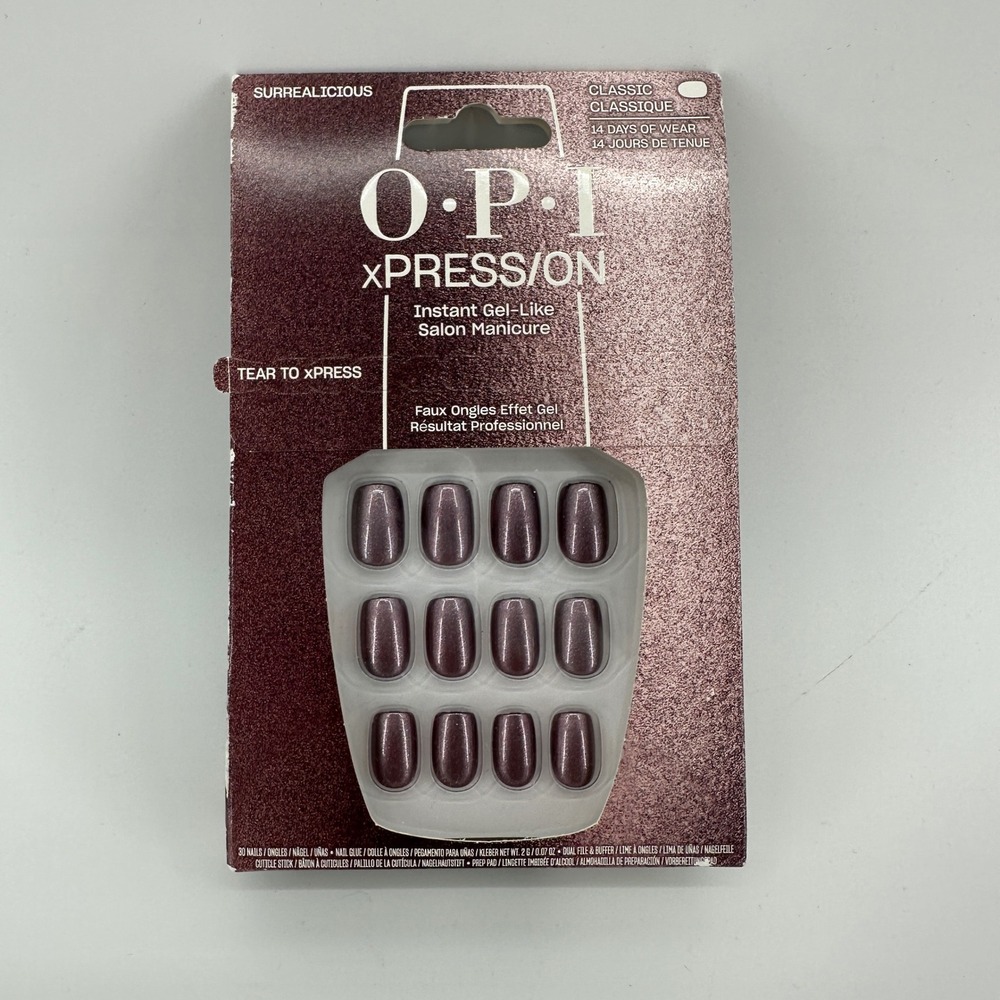 OPI xPRESS/ON Press-On Nails Surrealicious Classic Gel-Like Manicure NIB